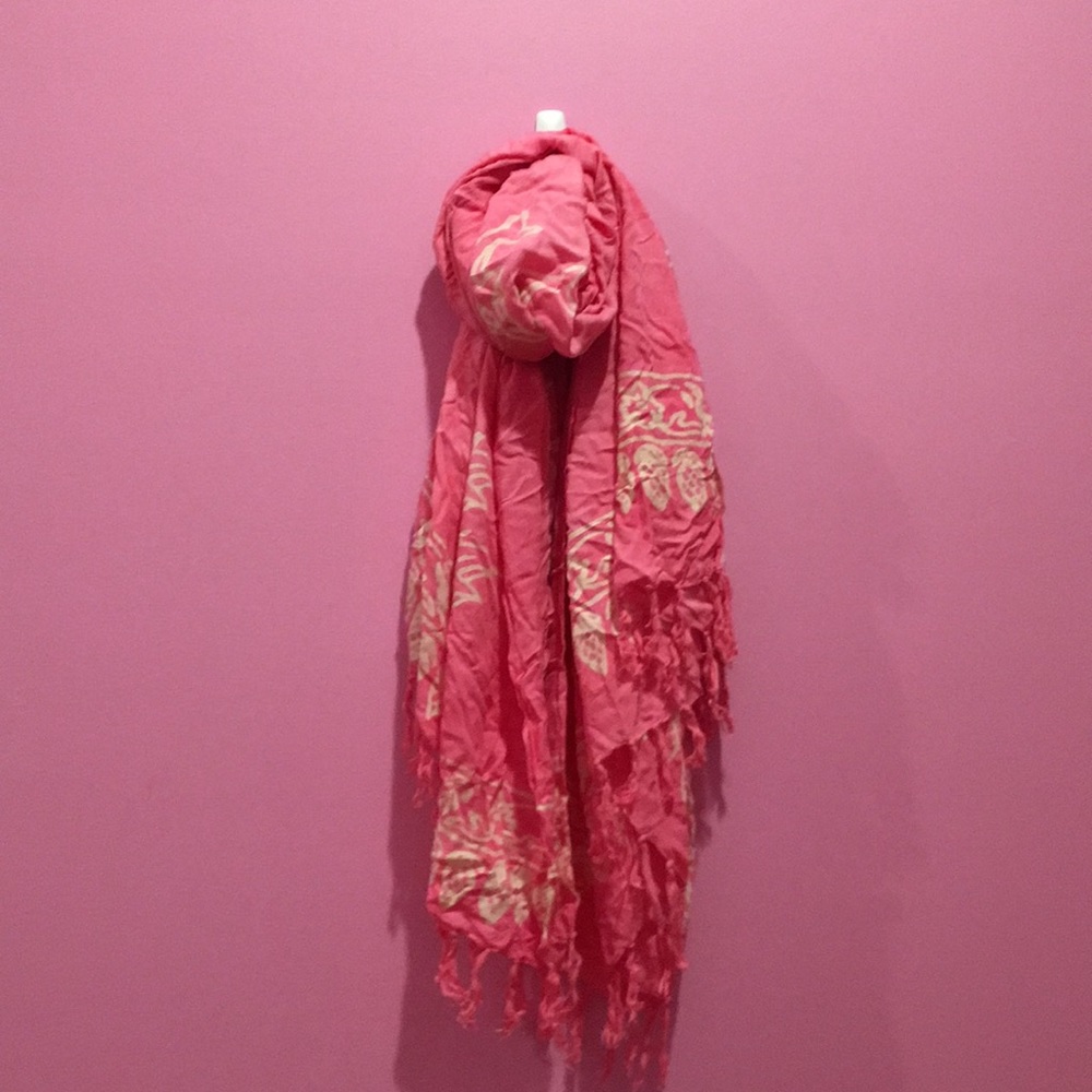 Pink dolphin scarf